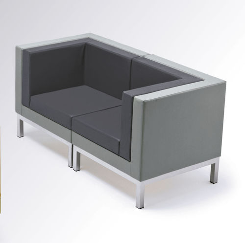 Canapé modulable - HUG-ME - INVENTA contract - contemporain / multicolore / en bois
