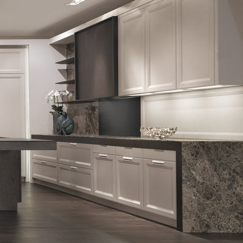 Hotte encastrable - CASHMERE - CASTAGNA CUCINE - avec éclairage intégré / marron