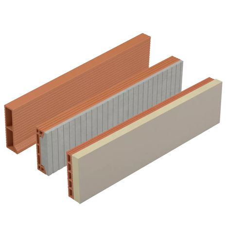 Planelle de terre cuite - PLR44 - TERREAL - rupteur thermique / à isolation thermique / durable