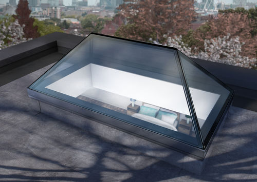 Toit vitré fixe - ROOFLIGHT - Glazing Vision - pyramidal