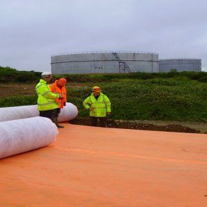 Géotextile non-tissé - HI-VIS - TERRAM - en fibre minérale / anti-contaminant