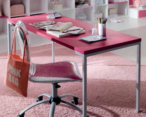 Bureau contemporain - SQUARE - Quelli della mariani - en aluminium / 4 pieds / pour enfant