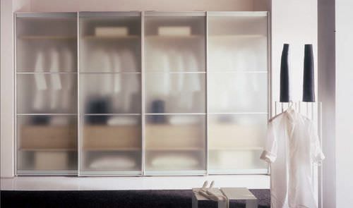Armoire contemporaine - WHY SYSTEM : 39 - Quelli della mariani - en verre / à porte coulissante