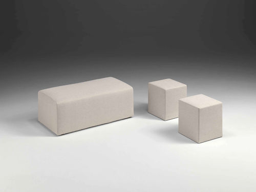 Pouf classique - CUBO - APULIA HOME DECOR - en tissu / carré