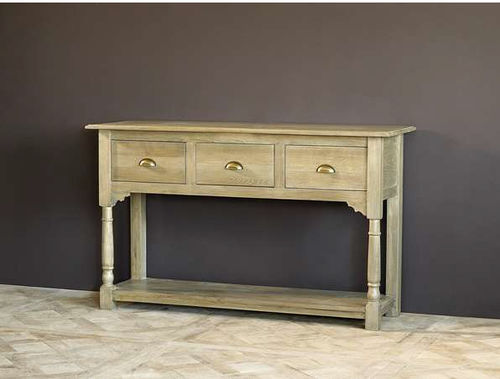 Console classique - PACIFIC BASEL - APULIA HOME DECOR - en chêne / avec tiroir / résidentielle
