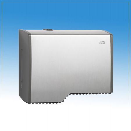 Distributeur de papier toilette mural - TORK (T2) 455000 - B&K Ltd. - en acier inoxydable / professionnel