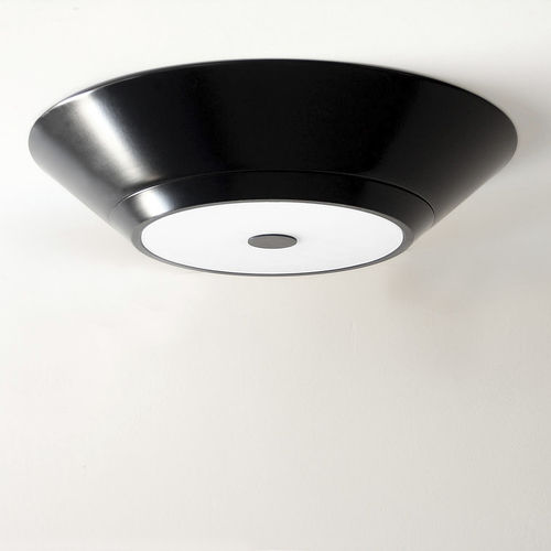 Plafonnier contemporain - PLATE - LUZ DIFUSION - rond / en verre / en aluminium