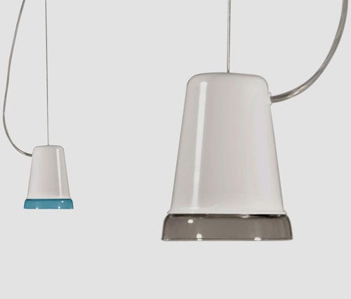 Suspension - MONOCLE S1 - LUZ DIFUSION - en métal / en verre / contemporaine
