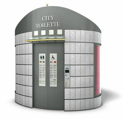 Toilette publique automatique - CITY-TOILET HELIOS - Wall AG - autonettoyante / en céramique / en métal