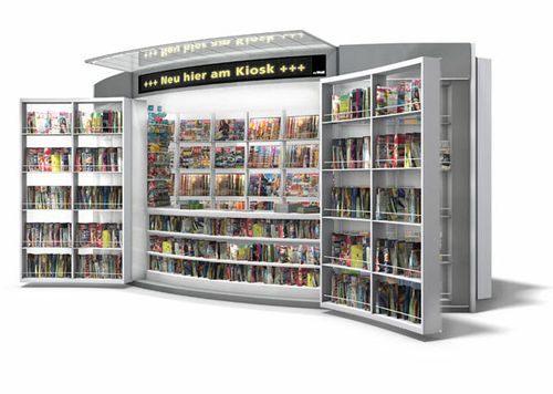 Kiosque à journaux - INTELLIGENT SERIES L - Wall AG - en aluminium