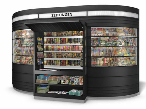 Kiosque à journaux - CHALLENGE L - Wall AG - en acier