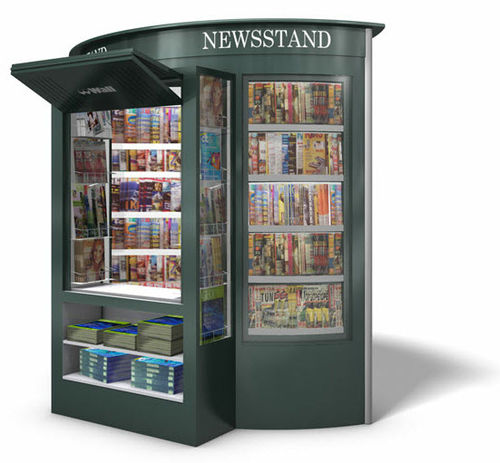Kiosque à journaux - STREETLINE M - Wall AG - en acier