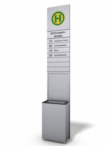 Panneau d'affichage d'extérieur - BUS STOP - Wall AG - en métal