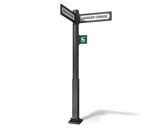 Panneau signalétique au sol - CHALLENGE - Wall AG - d'orientation