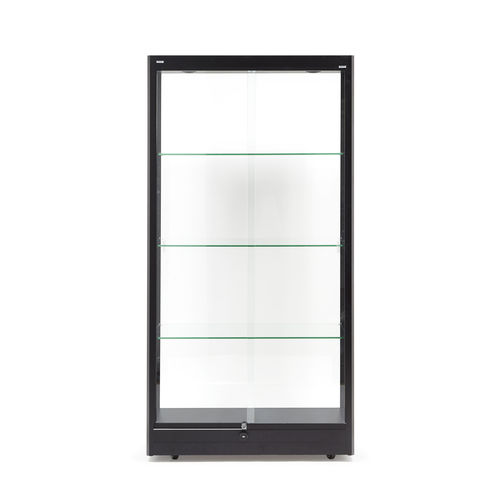Vitrine contemporaine - HAUTE V1 NOIRE - SARAZINO VITRINES - murale / en aluminium / en aluminium anodisé