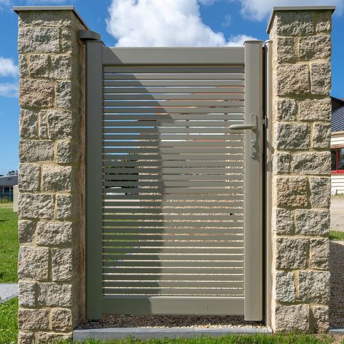 Portillon en aluminium - BITIK - Kostum - ossature métallique