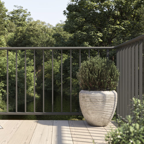 Garde-corps en aluminium - YANA - Kostum - à barreaux / d'extérieur / pour escalier