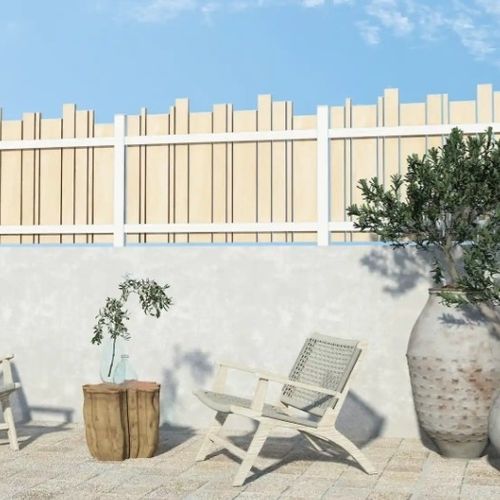 Clôture à lames - ALYA - Kostum - de jardin / en aluminium / en bois