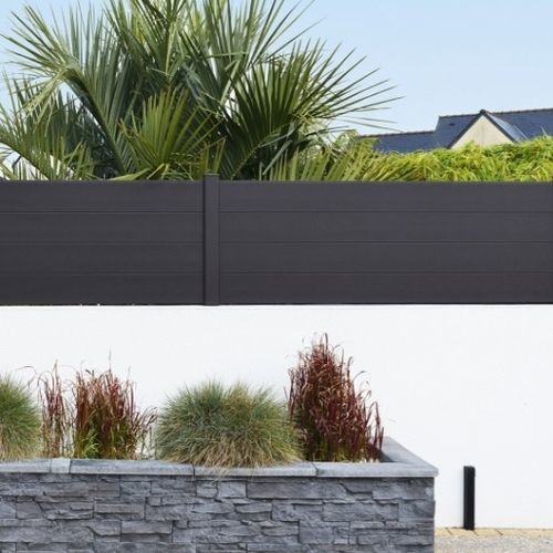 Clôture à lames - ANA - Kostum - de jardin / en aluminium / droite