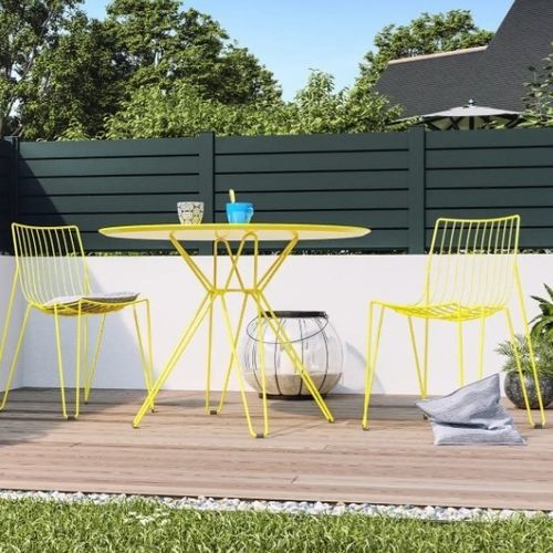 Clôture à lames - PATIO - Kostum - de jardin / en aluminium / droite
