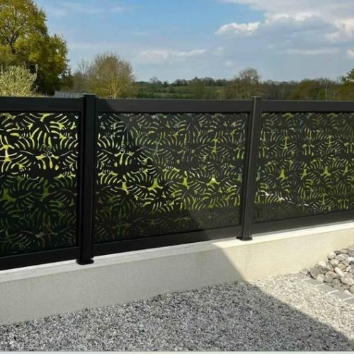 Clôture à lames - FLAMIG - Kostum - de jardin / en aluminium / aluminium