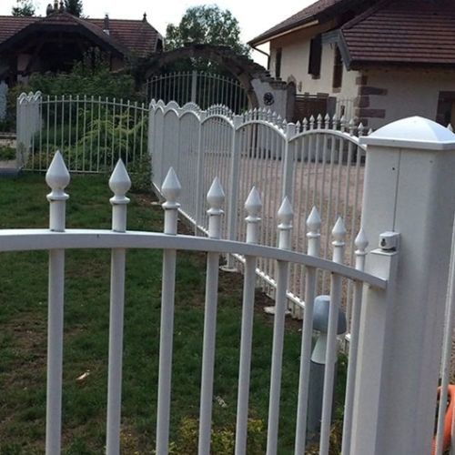 Clôture grillagée - JOSSELIN - Kostum - de jardin / en aluminium / droite