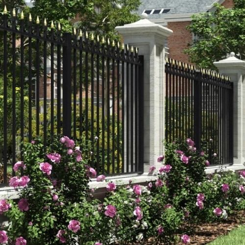 Clôture à lames - MESPAUL - Kostum - de jardin / en aluminium / droite