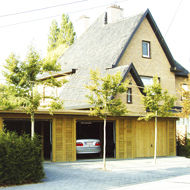 Abri de voiture en bois - C.1 - Collstrop Garden