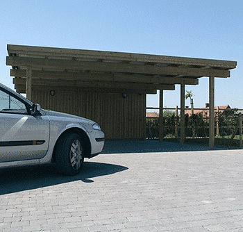 Abri de voiture en bois - A.2 - Collstrop Garden - professionnel