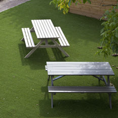 Table de pique-nique classique - BABS - Collstrop Garden - en bois / rectangulaire / pour espace public