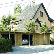 Porte de garage enroulable - Collstrop Garden - en bois / automatique