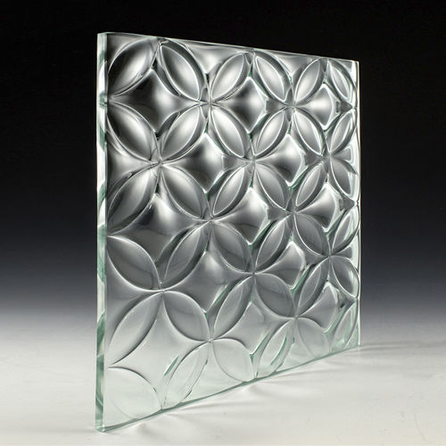 Panneau en verre feuilleté - JOSIAH J : NEXUS - Nathan Allan Glass Studios Inc - trempé / à motif / 3D