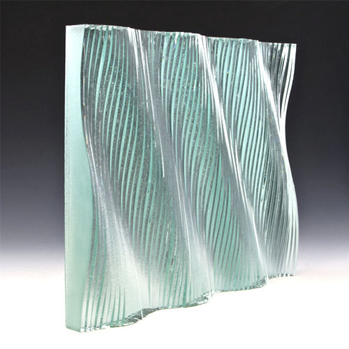 Panneau en verre feuilleté - JOSIAH J : FLEX - Nathan Allan Glass Studios Inc - à motif / texturé / translucide