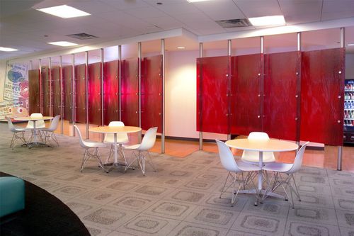 Panneau en verre texturé - Nathan Allan Glass Studios Inc - pour agencement intérieur