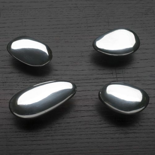 Poignée de meuble en aluminium - PEBBLE - Philip Watts Design - en bronze / en laiton