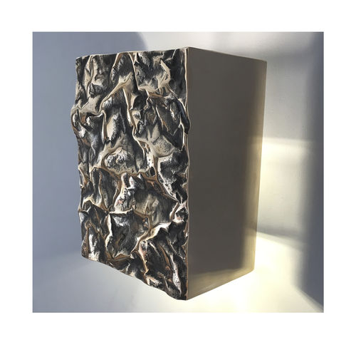 Applique murale contemporaine - CRUSHED WALL - Philip Watts Design - d'intérieur / en aluminium / en laiton