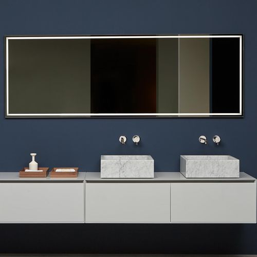 Miroir de salle de bain mural - FILA - ANTONIO LUPI - contemporain / rectangulaire / en aluminium