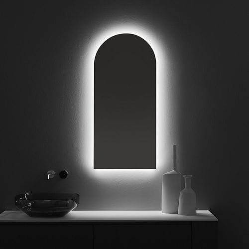 Miroir de salle de bain mural - USB - ANTONIO LUPI - contemporain / ovale / lumineux