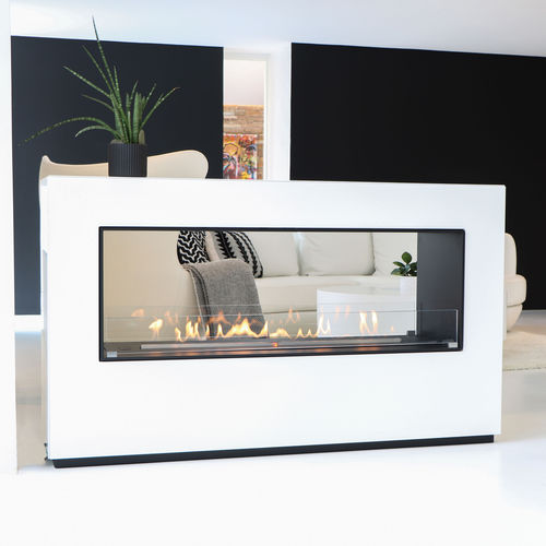 Cheminée au bioéthanol - Montreal Furniture - Decoflame - à poser / sur pied / double face