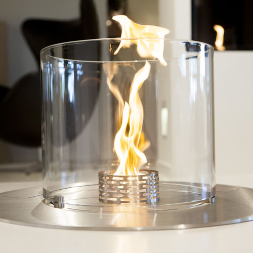 Brûleur au bioéthanol rond - DENVER - Decoflame - contemporain