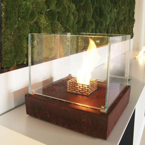 Cheminée au bioéthanol - NICE TABLE-TOP ™ TOWER - Decoflame - à poser / sur pied / centrale