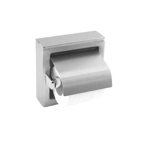 Porte-rouleau WC mural - H0492815 - HEXOTOL - en acier inoxydable / satiné / professionnel