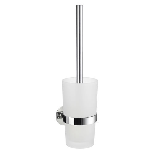 Porte brosse de toilettes en laiton chromé - H0862018 - HEXOTOL - en verre / mural / pour hôtel