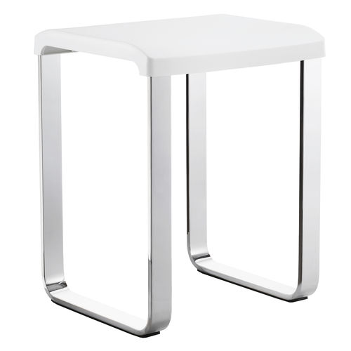 Tabouret de douche contemporain - H0864032 - HEXOTOL - avec piètement en laiton / luge / sans accoudoirs