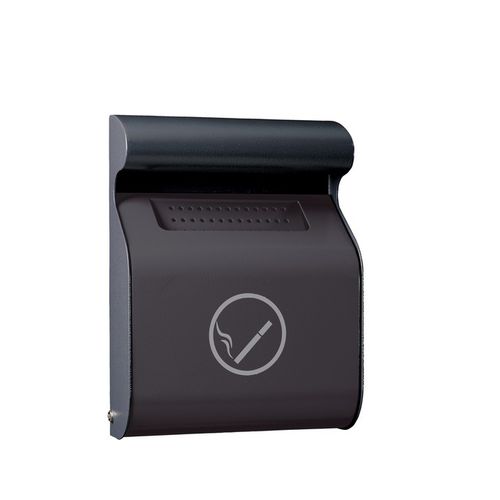 Cendrier mural - H0593061 - HEXOTOL - en acier galvanisé / d'extérieur / pour bureau