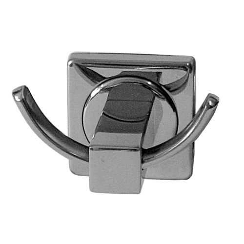 Patère contemporaine - H0360501 - HEXOTOL - en inox / double / de salle de bain