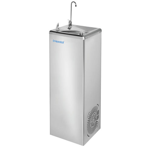 Fontaine à eau d'extérieur - M6APULV - HEXOTOL - d'intérieur / en acier inox / pour espace public