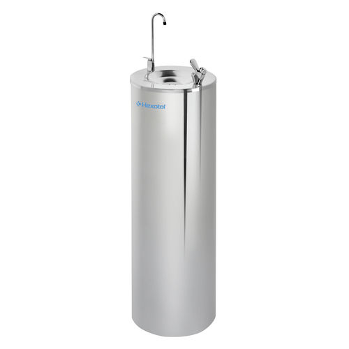 Fontaine à eau d'extérieur - M6AROLV - HEXOTOL - d'intérieur / en acier inox / pour espace public