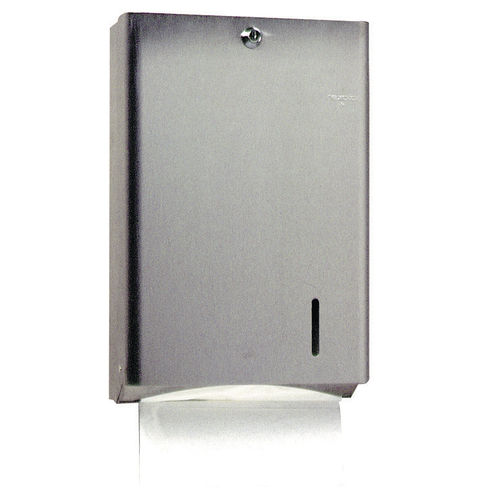 Distributeur d'essuie-mains mural - DEM 1136/2 - HEXOTOL - en acier inoxydable brossé / professionnel