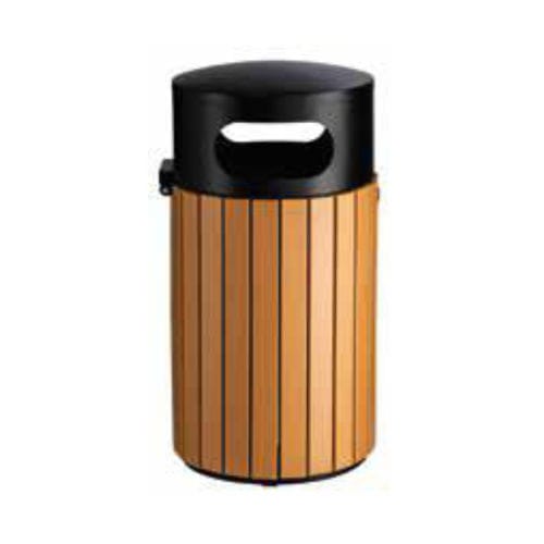 Poubelle en acier galvanisé - H0593051 - HEXOTOL - pour extérieur / pour espace public / simple